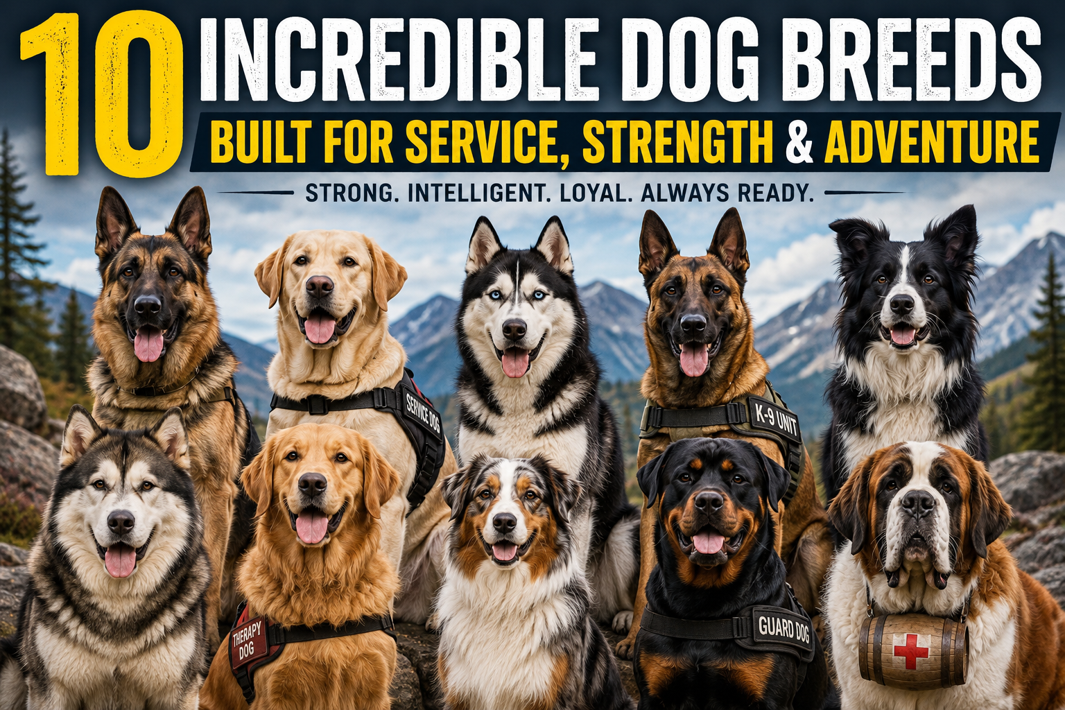 10 Incredible Dog Breeds Built for Service, Strength & Adventure