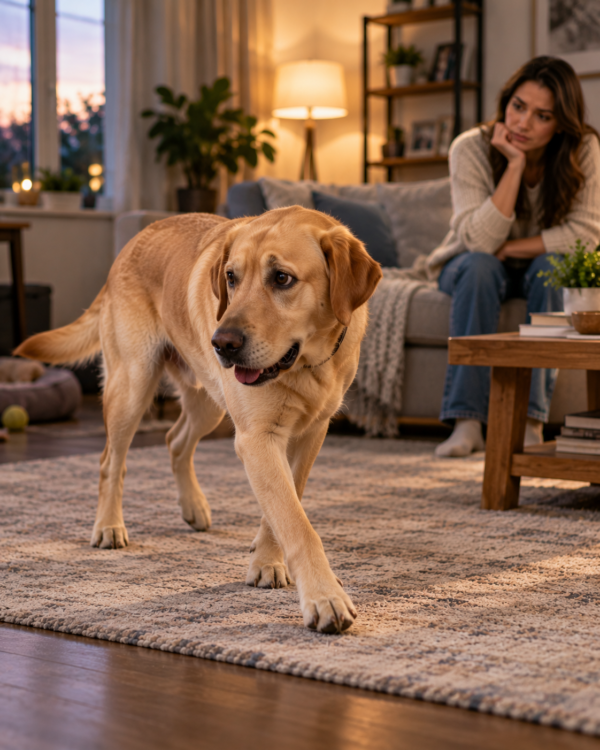 Pacing : dog body language