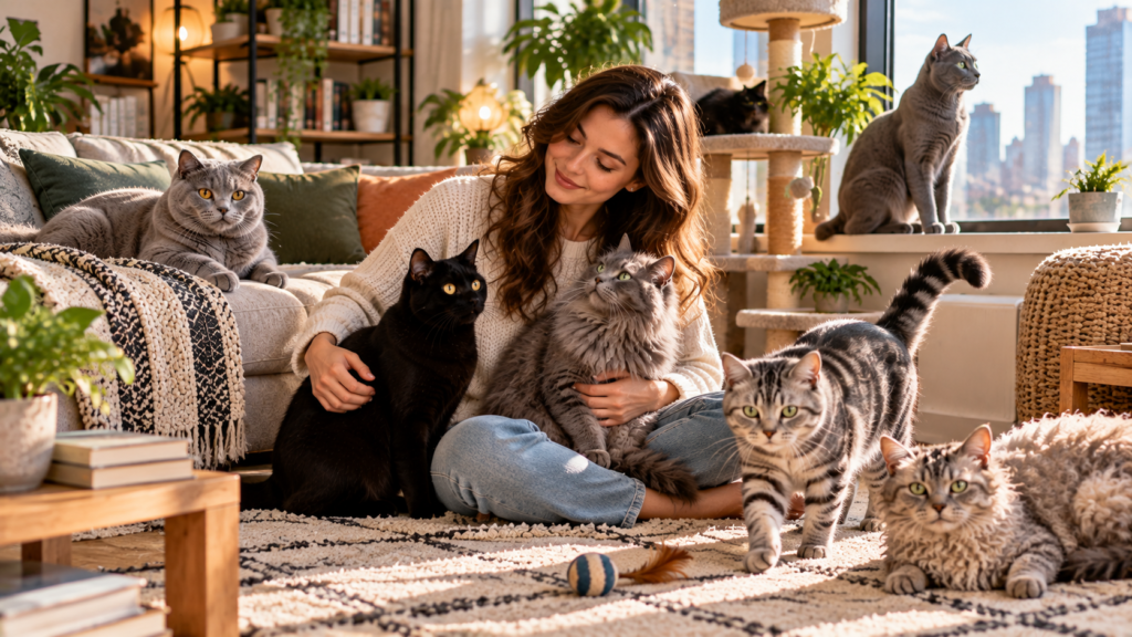 best cat breeds for people who live alone