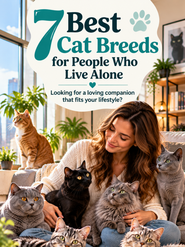 7 Best Cat Breeds for People Who Live Alone